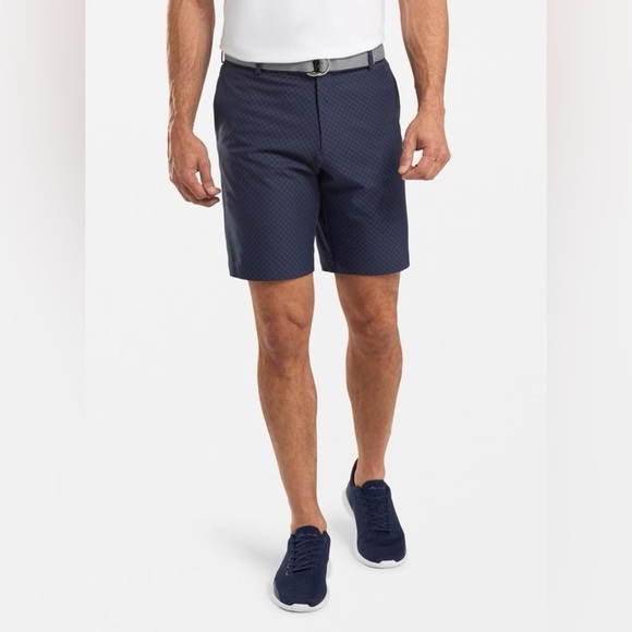 Peter Millar Navy Carborro Skull Performance Golf Shorts 38W - Picture 2 of 8